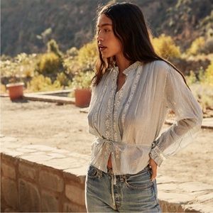 LYDIA TOP -- SAVOIE STRIPE NWOT